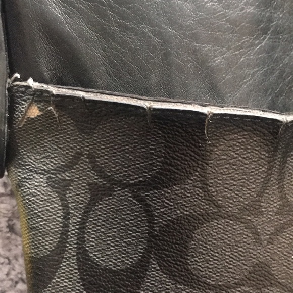 Gotham slim crossbody Coach Purse in Signature Print (Damaged) - Picture 12 of 16